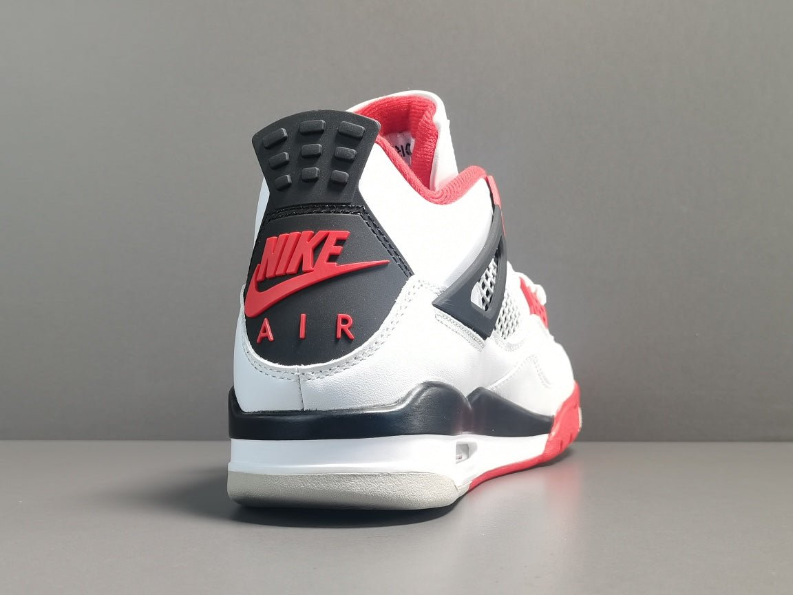 JORDAN 4 - Fire Sneakers - Red Unisex Streetwear Limited Edition