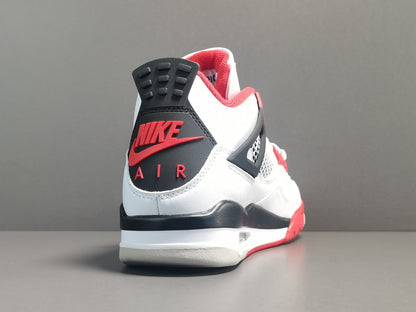 JORDAN 4 - Fire Sneakers - Red Unisex Streetwear Limited Edition
