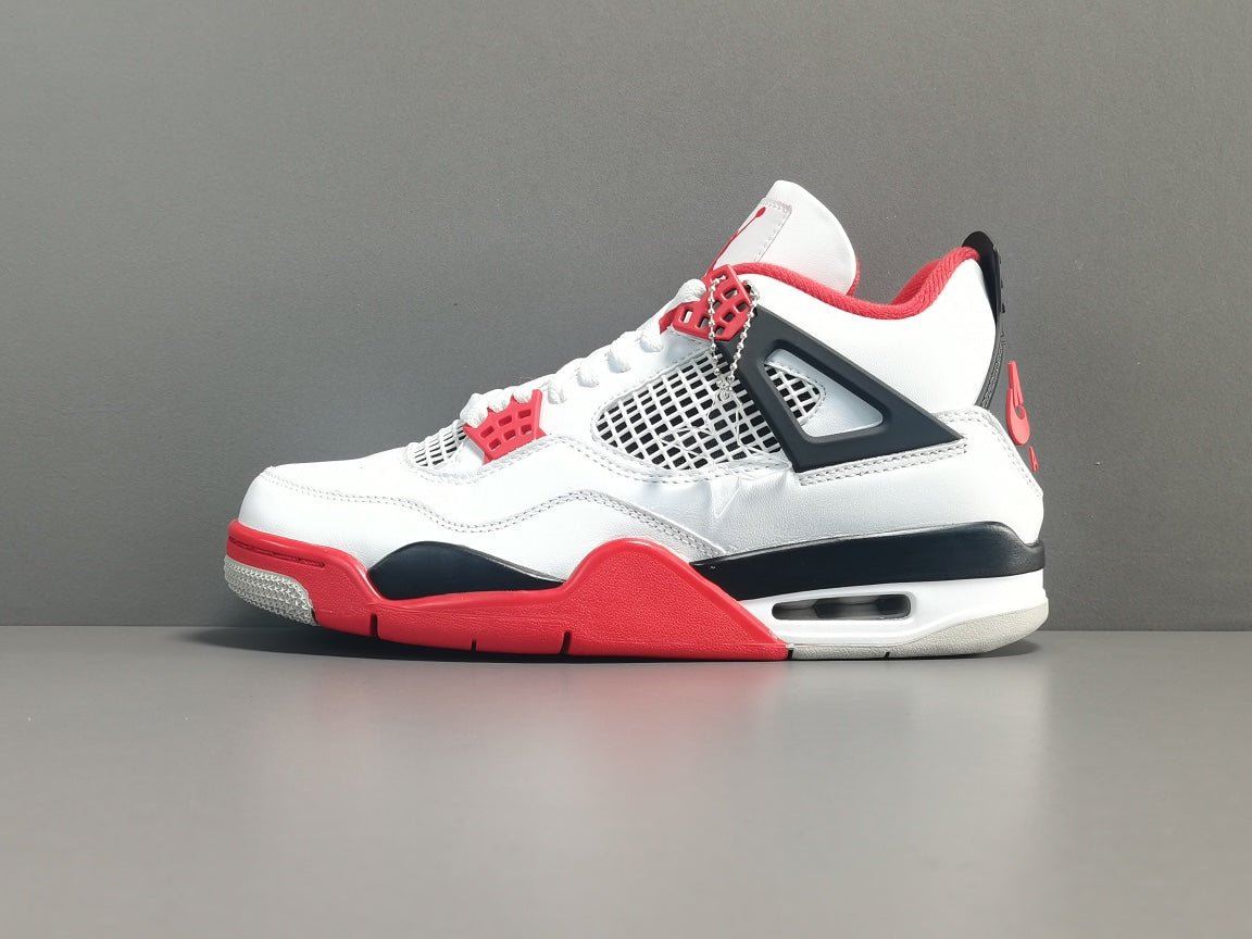 JORDAN 4 - Fire Sneakers - Red Unisex Streetwear Limited Edition