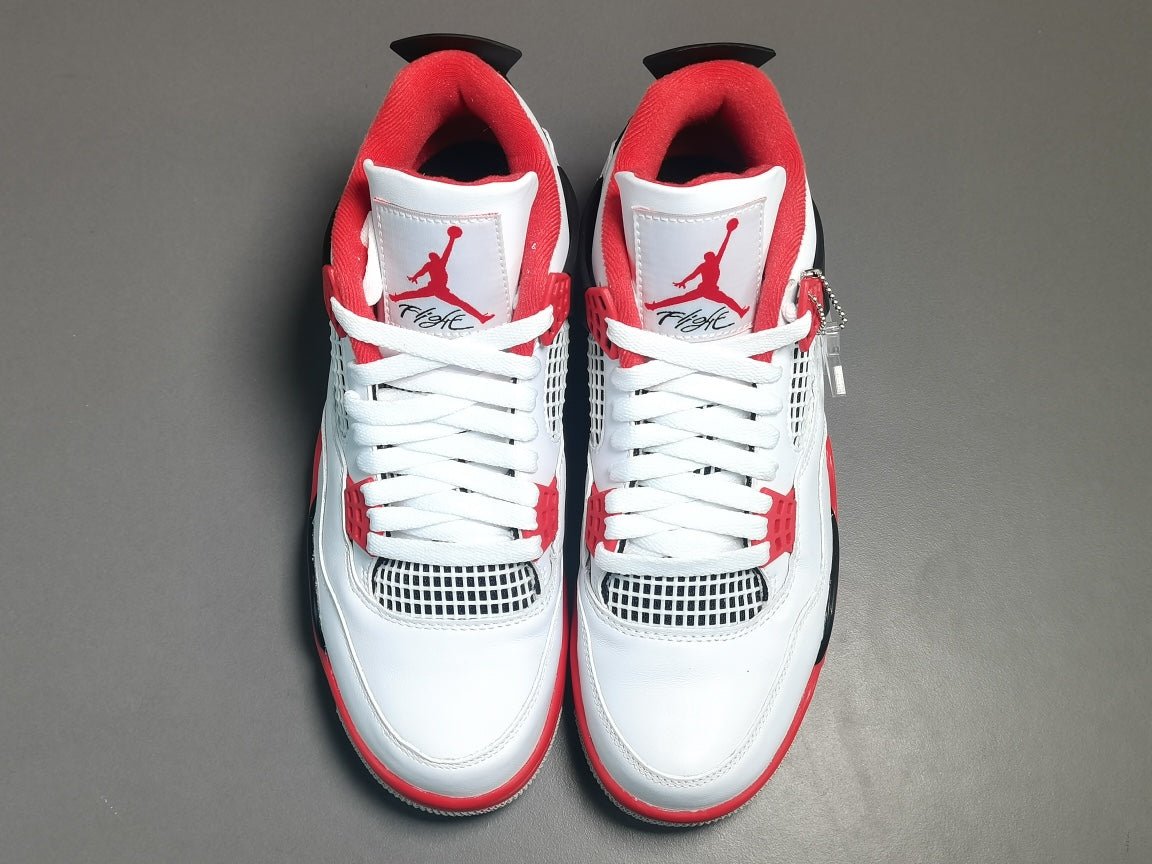 JORDAN 4 - Fire Sneakers - Red Unisex Streetwear Limited Edition