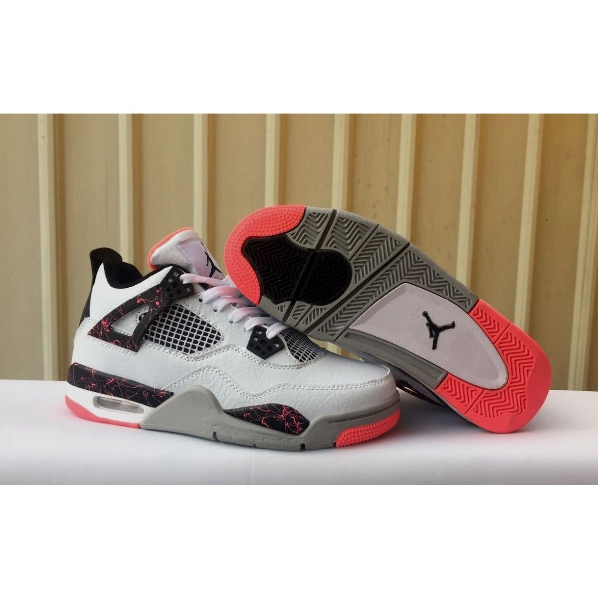 JORDAN 4 - Flight Nostalgia Sneakers - Black Unisex Streetwear Limited Edition