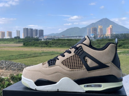 JORDAN 4 - Fossil Sneakers - Black Unisex Streetwear Limited Edition