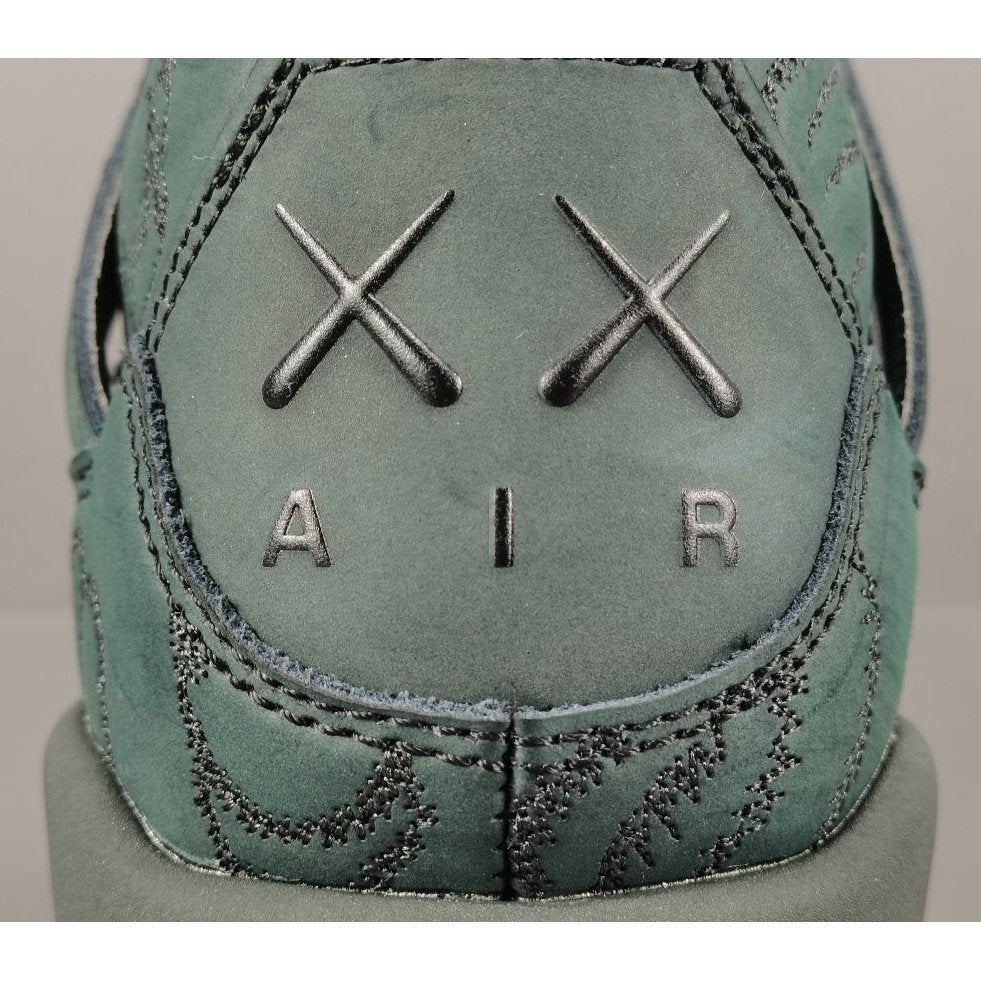 JORDAN 4 - Kaws Olive Sneakers - Black Unisex Streetwear Limited Edition