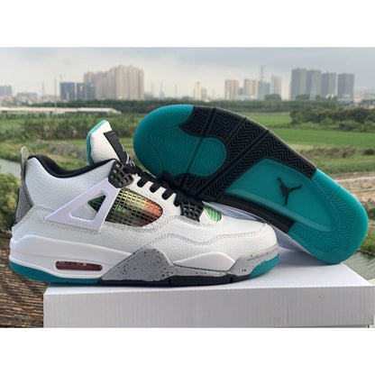 JORDAN 4 - Lucid Rasta Sneakers - Green Unisex Streetwear Limited Edition
