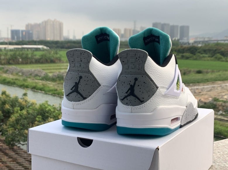 JORDAN 4 - Lucid Rasta Sneakers - Green Unisex Streetwear Limited Edition