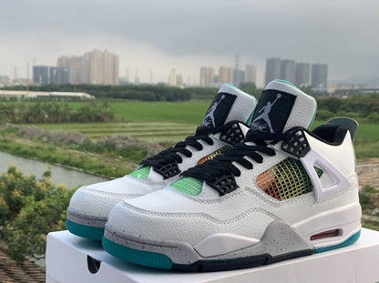 JORDAN 4 - Lucid Rasta Sneakers - Green Unisex Streetwear Limited Edition