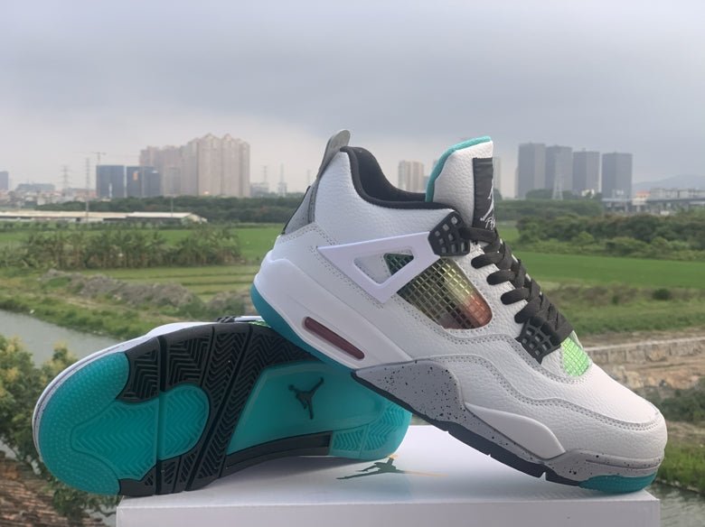 JORDAN 4 - Lucid Rasta Sneakers - Green Unisex Streetwear Limited Edition