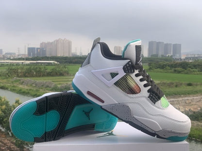 JORDAN 4 - Lucid Rasta Sneakers - Green Unisex Streetwear Limited Edition