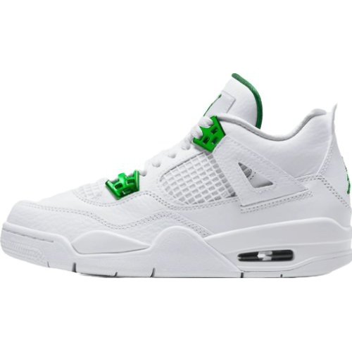 JORDAN 4 - Metallic Sneakers - Green Unisex Streetwear Limited Edition