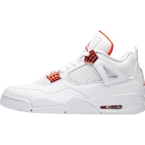JORDAN 4 - Metallic Sneakers - Orange Unisex Streetwear Limited Edition