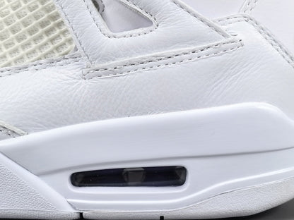 JORDAN 4 - Metallic Sneakers - Purple Unisex Streetwear Limited Edition - Introducing the Jordan 4 Metallic Purple, a captivating fusion of heritage and modern style. These