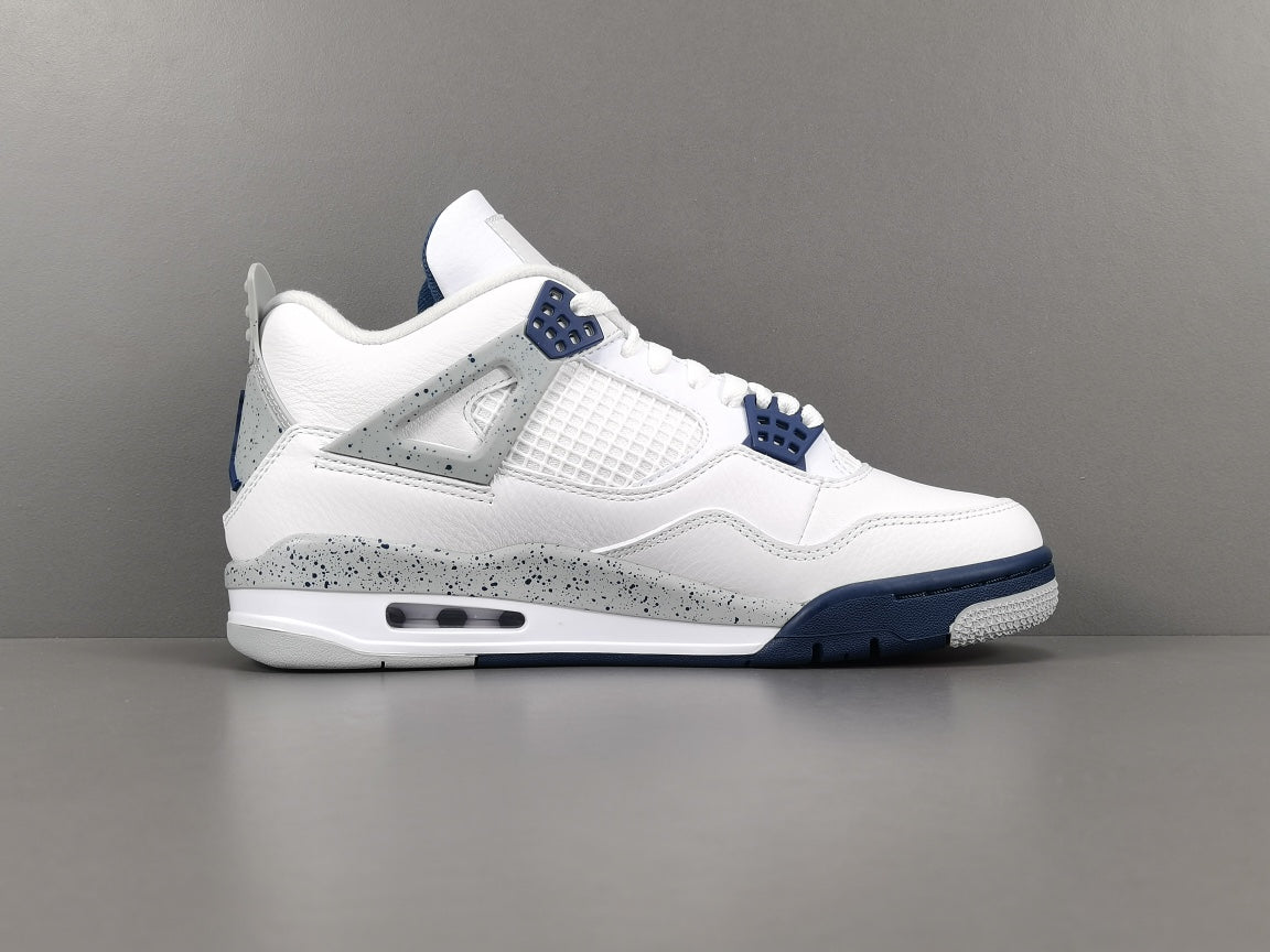 JORDAN 4 - Midnight Sneakers - Navy Unisex Streetwear Limited Edition