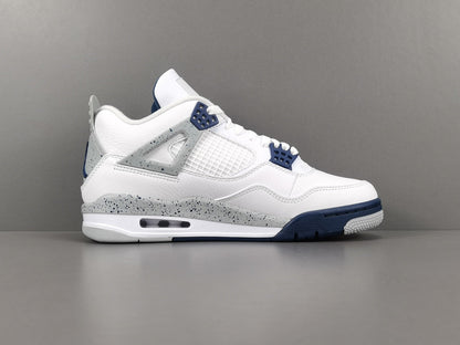 JORDAN 4 - Midnight Sneakers - Navy Unisex Streetwear Limited Edition