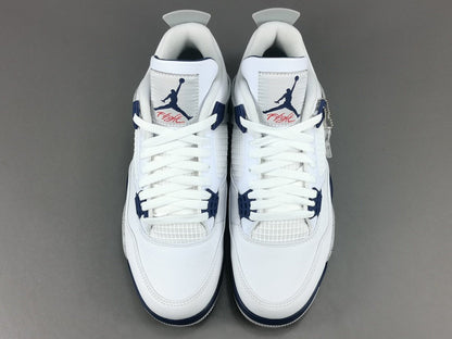 JORDAN 4 - Midnight Sneakers - Navy Unisex Streetwear Limited Edition