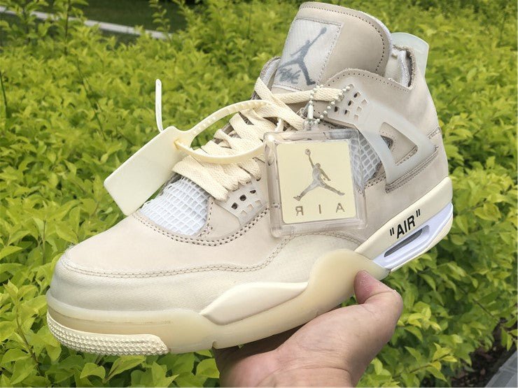 JORDAN 4 - Off - White Unisex Streetwear Limited Edition
