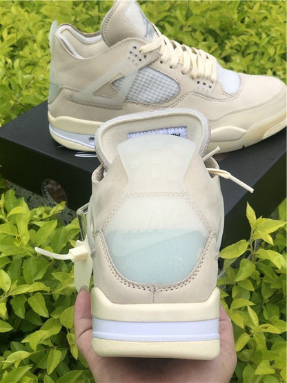 JORDAN 4 - Off - White Unisex Streetwear Limited Edition
