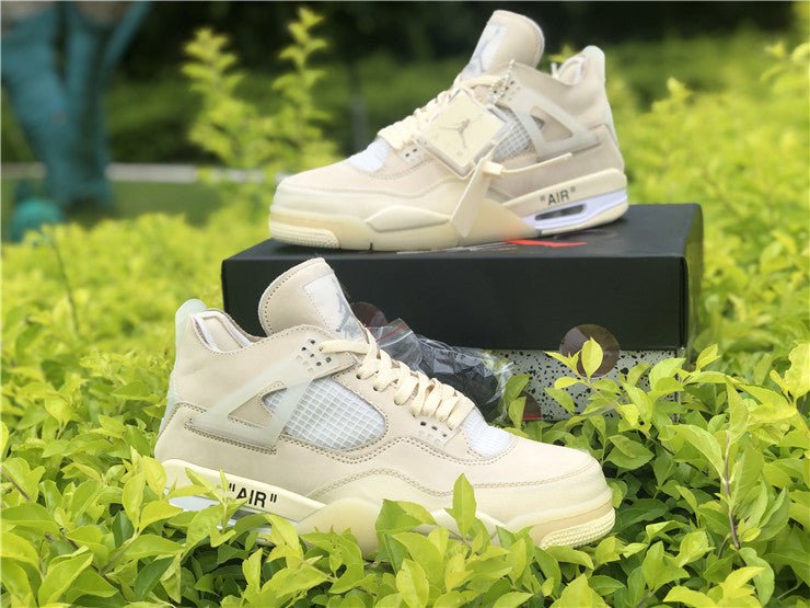 JORDAN 4 - Off - White Unisex Streetwear Limited Edition