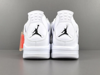 JORDAN 4 - Pure Money - White Unisex Streetwear Limited Edition - Introducing the Jordan 4 Pure Money, a sleek and sophisticated sneaker that embodies the perfect