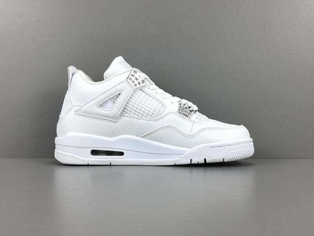 JORDAN 4 - Pure Money - White Unisex Streetwear Limited Edition - Introducing the Jordan 4 Pure Money, a sleek and sophisticated sneaker that embodies the perfect