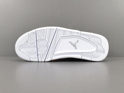 JORDAN 4 - Pure Money - White Unisex Streetwear Limited Edition - Introducing the Jordan 4 Pure Money, a sleek and sophisticated sneaker that embodies the perfect