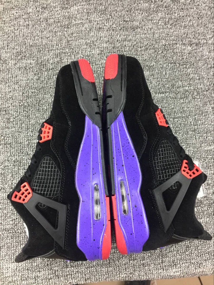 JORDAN 4 - Raptors Drake Ovo Sneakers - Black Unisex Streetwear Limited Edition