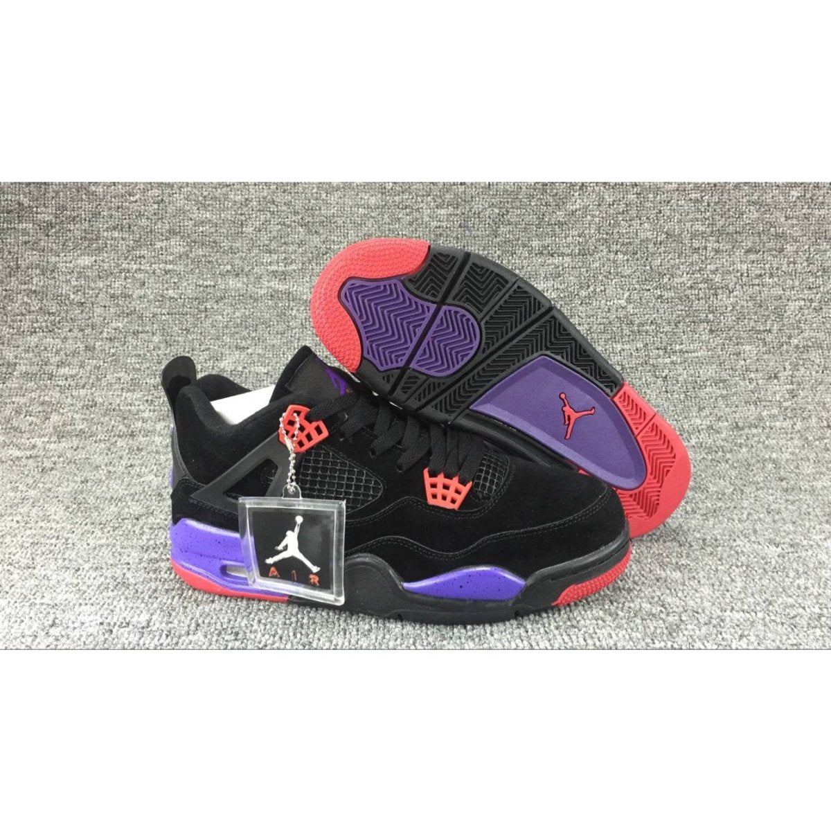 JORDAN 4 - Raptors Drake Ovo Sneakers - Black Unisex Streetwear Limited Edition