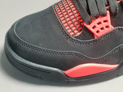 JORDAN 4 - Thunder Sneakers - Red Unisex Streetwear Limited Edition