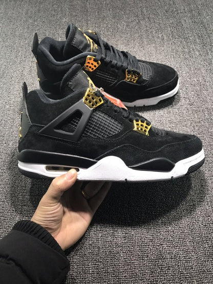 JORDAN 4 - Royalty Sneakers - Black Unisex Streetwear Limited Edition