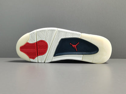 JORDAN 4 - Sashiko Sneakers - Black Unisex Streetwear Limited Edition