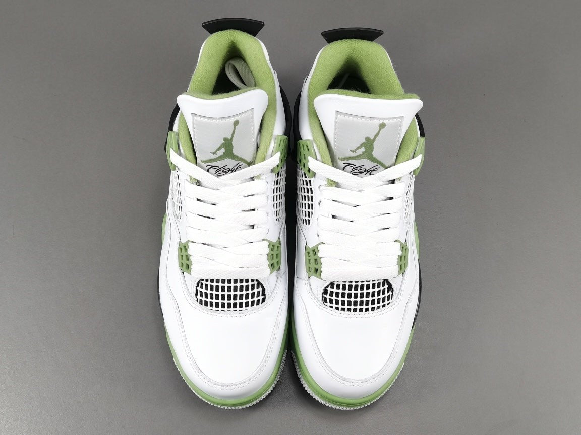 JORDAN 4 - Seafoam Sneakers - Black Unisex Streetwear Limited Edition - Introducing the Jordan 4 Seafoam: A Refreshing Twist on an Iconic Sneaker! Prepare to make