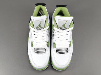 JORDAN 4 - Seafoam Sneakers - Black Unisex Streetwear Limited Edition - Introducing the Jordan 4 Seafoam: A Refreshing Twist on an Iconic Sneaker! Prepare to make