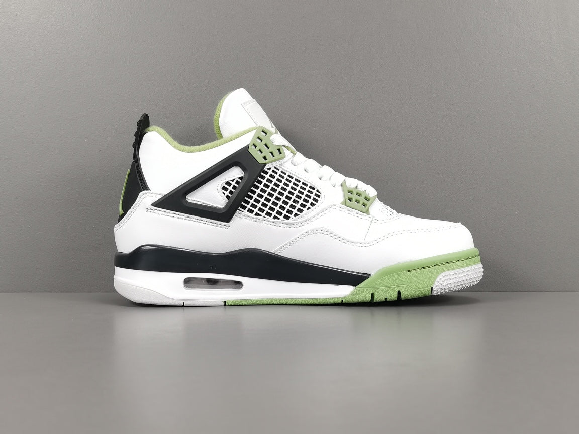 JORDAN 4 - Seafoam Sneakers - Black Unisex Streetwear Limited Edition - Introducing the Jordan 4 Seafoam: A Refreshing Twist on an Iconic Sneaker! Prepare to make