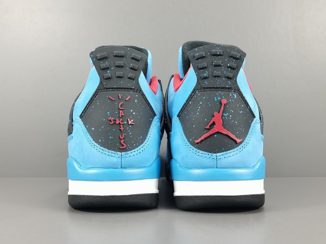 JORDAN 4 - Travis Scott Cactus Jack Sneakers - Black Unisex Streetwear Limited Edition