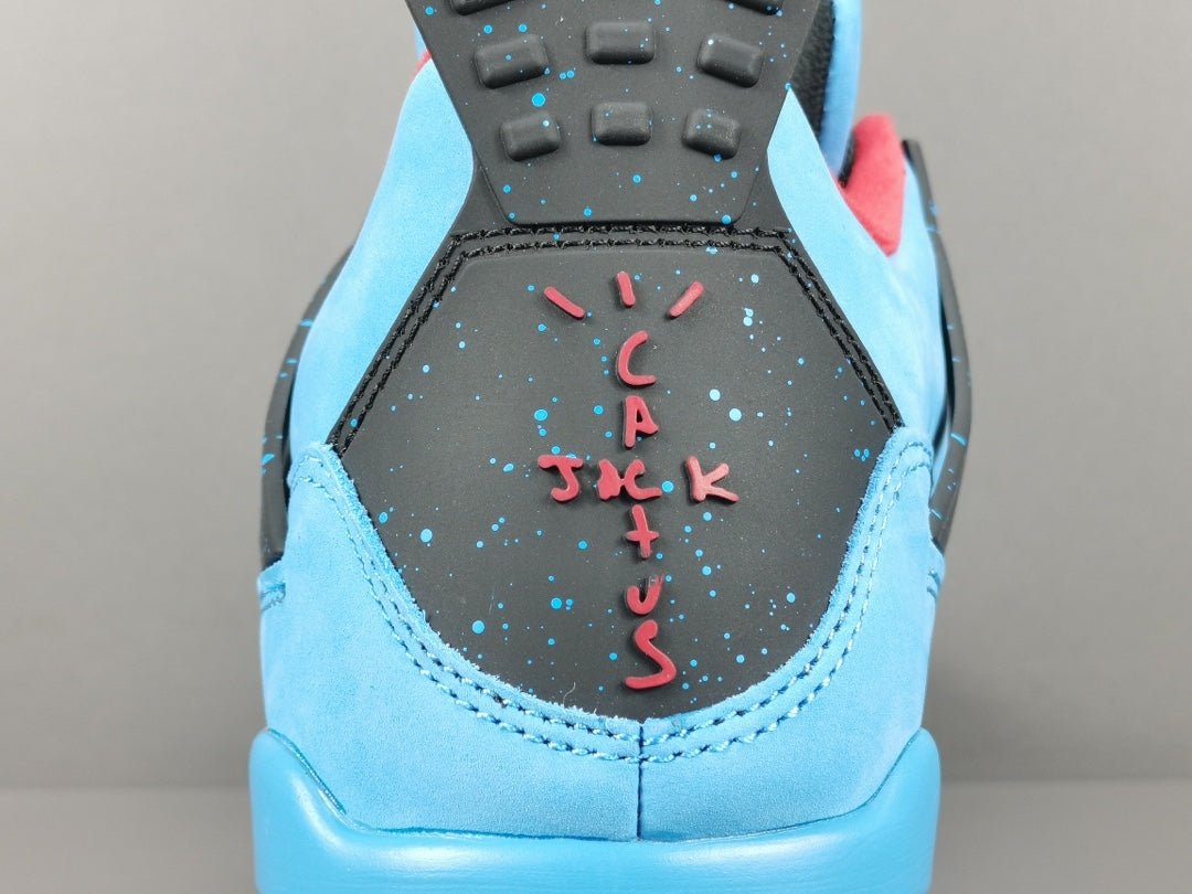 JORDAN 4 - Travis Scott Cactus Jack Sneakers - Black Unisex Streetwear Limited Edition