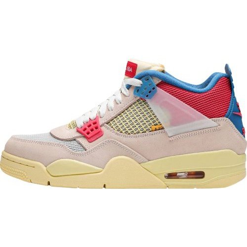 JORDAN 4 - Union Guava Ice - White Unisex Streetwear Limited Edition - The Jordan 4 x Union Guava Ice is a captivating collaboration between Jordan Brand and
