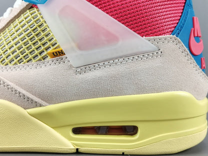 JORDAN 4 - Union Guava Ice - White Unisex Streetwear Limited Edition - The Jordan 4 x Union Guava Ice is a captivating collaboration between Jordan Brand and