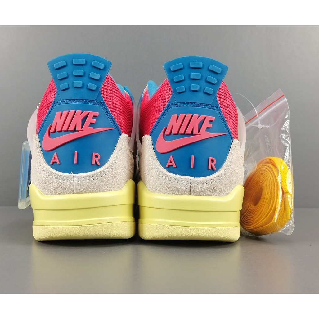 JORDAN 4 - Union Guava Ice - White Unisex Streetwear Limited Edition - The Jordan 4 x Union Guava Ice is a captivating collaboration between Jordan Brand and