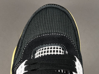 JORDAN 4 - Union Off Noir - Black Unisex Streetwear Limited Edition - The Jordan 4 x Union Off Noir is a highly sought-after collaboration between Jordan Brand