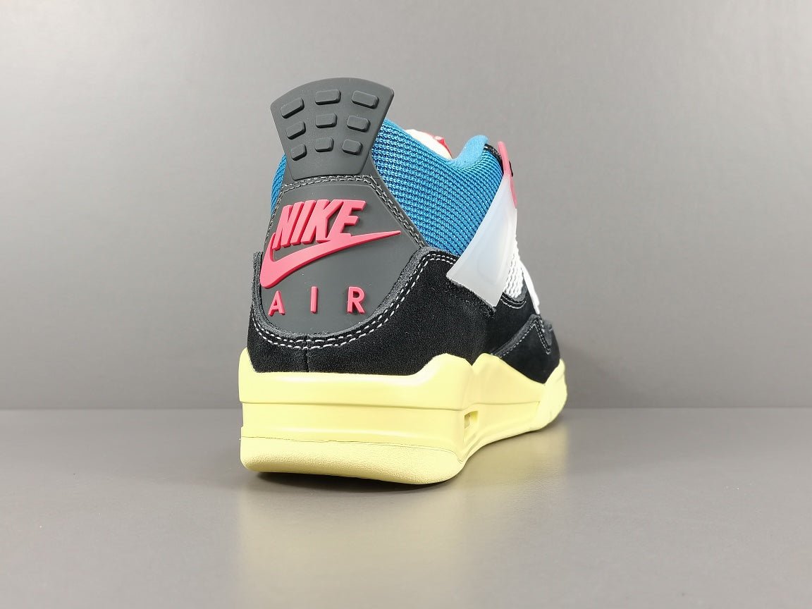 JORDAN 4 - Union Off Noir - Black Unisex Streetwear Limited Edition - The Jordan 4 x Union Off Noir is a highly sought-after collaboration between Jordan Brand