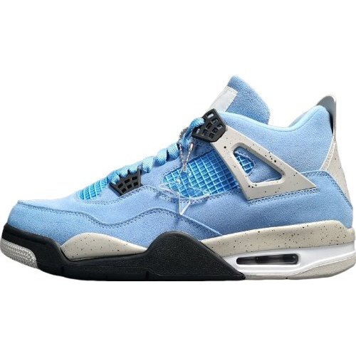 JORDAN 4 - University Sneakers - Blue Unisex Streetwear Limited Edition