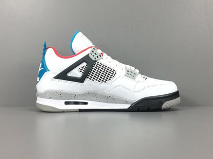 JORDAN 4 - What The Sneakers - White Unisex Streetwear Limited Edition