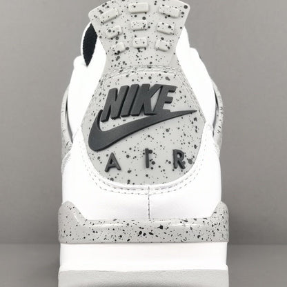 JORDAN 4 - Cement Sneakers - White Unisex Streetwear Limited Edition