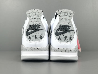 JORDAN 4 - Cement Sneakers - White Unisex Streetwear Limited Edition