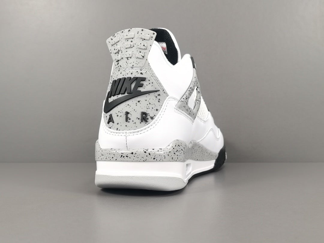 JORDAN 4 - Cement Sneakers - White Unisex Streetwear Limited Edition