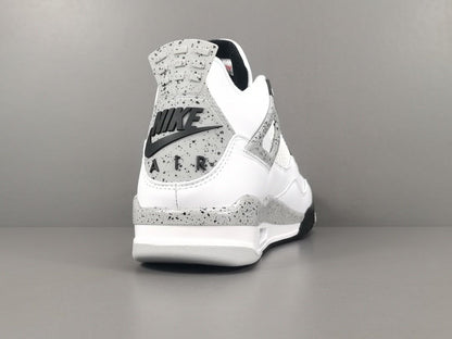JORDAN 4 - Cement Sneakers - White Unisex Streetwear Limited Edition
