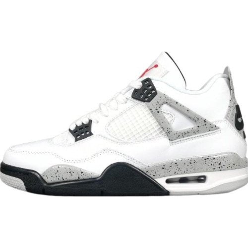 JORDAN 4 - Cement Sneakers - White Unisex Streetwear Limited Edition