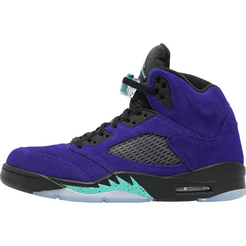 JORDAN 5 Retro - Alternate Grape Sneakers - Black Unisex Streetwear Limited Edition