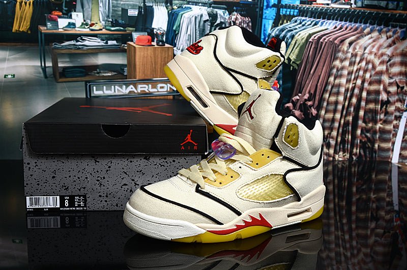 JORDAN 5 Retro - Baseball Pe Sneakers - Black Unisex Streetwear Limited Edition