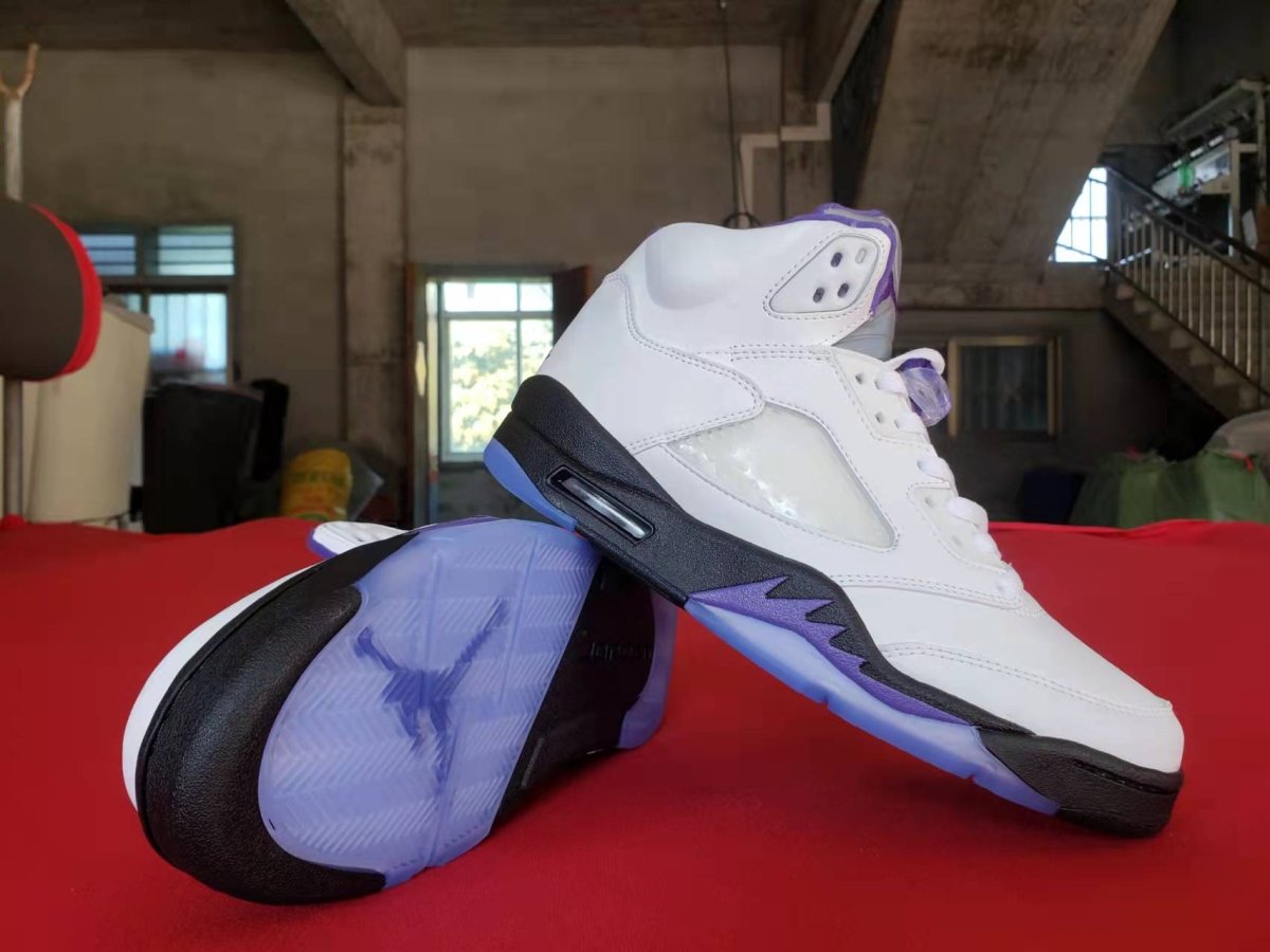JORDAN 5 Retro - Dark Concord Sneakers - Black Unisex Streetwear Limited Edition