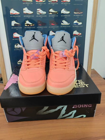JORDAN 5 Retro - Dj Khaled We Are The Best Crimson Bliss Sneakers - Black Unisex Streetwear Limited Edition